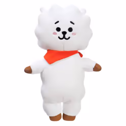 AURORA BT21 Official Merchandise, RJ Soft Toy, Small, 61324, White