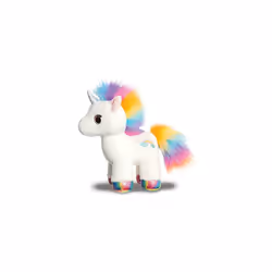 Aurora, 61415, Sparkle Tales Eldora Unicorn, 12In, Soft Toy, White, Rainbow