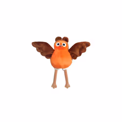 AURORA, 61432, Robin, Bird Soft Toy, Brown and Red