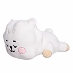 AURORA, 61444, BT21 Official Merchandise, RJ Baby Mini Pillow Cushion, Soft Toy, White, Whte