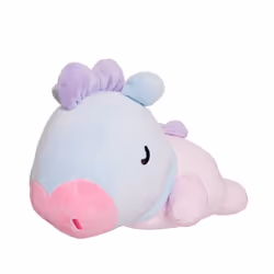 61445 AURORA-BT21 Official Merchandise, MANG Baby Mini Pillow Cushion, Soft Toy, Blue & Purple