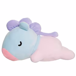 61445 AURORA-BT21 Official Merchandise, MANG Baby Mini Pillow Cushion, Soft Toy, Blue & Purple