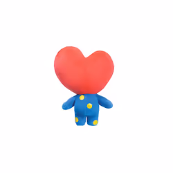 AURORA, 61459, BT21 Official Merchandise, TATA Soft Toy, Small, Blue and Red