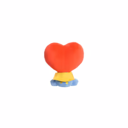 - BT21 Official Merchandise, Baby TATA Sitting Doll 5In, Soft Toy, Blue and Red, Blue & Red