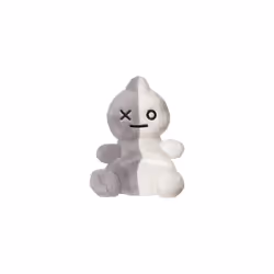 Aurora, 61511, BT21 VAN Palm Pal, 5In, Eco-friendly soft toy, Grey