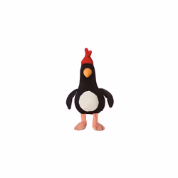 Penguin, 61514, Feathers Mcgraw, Wallace and Gromit, Eco-friendly soft toy, Black & White