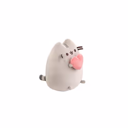 AURORA, 61572 Pusheen with Heart Soft Toy, Grey, 9In