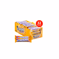Cadbury Starbar Bars Peanut & Caramel Full Case 32 x 49g Best Bef 07th Jan21