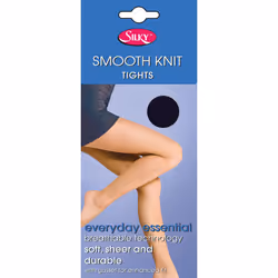 , Barely Black) Silky Womens/Ladies Smooth Knit Tights Extra Size (1 Pairs) - XX-Large (54â-60â