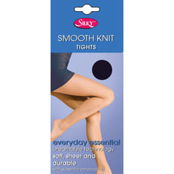 , Barely Black) Silky Womens/Ladies Smooth Knit Tights Extra Size (1 Pairs) - XX-Large (54â-60â