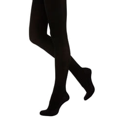 , Black) Silky Womens/Ladies 200 Denier Appearance Fleece Tights (1 Pair) - Small (32â-36â