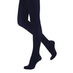 , Navy) Silky Womens/Ladies 200 Denier Appearance Fleece Tights (1 Pair) - Large (42â-48â