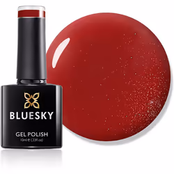 Bluesky Gel Nail Polish, Hollywood Red Carpet 80521, Bright Red, Long Lasting, Chip Resistant, 10 ml (Requires Drying Under U ...