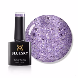 Gel Nail Polish, Blue Danube Lilac Ritz S10N, Purple Glitter, Long Lasting, Chip Resistant, 10 ml (Requires Drying Under UV L ...