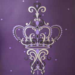 Crown Royal Crown Violet Wallpaper Floral Metallic Effect Stylish