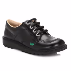 Kickers Kick Lo M Core Mens Black Leather Shoes - UK 11