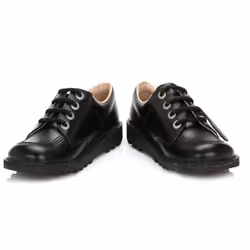 Kickers Kick Lo M Core Mens Black Leather Shoes - UK 11