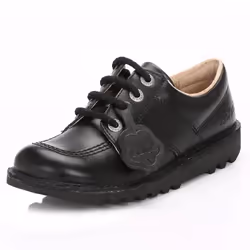 Kickers Kick Lo M Core Mens Black Leather Shoes - UK 12