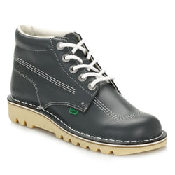 Kickers Mens Kick Hi Core Navy/Natural Leather Boots - UK 10.5