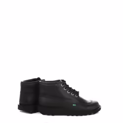 Kickers Kick Hi Core Youth Black Leather Ankle Boots - UK 4
