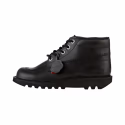 Kickers Kick Hi Core Womens Ladies All Black Chukka Ankle Boots - Black, UK 6