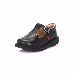 Kickers Kick T I Core Black Leather Shoes - UK 12 Kids