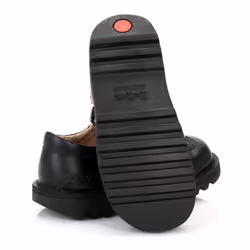 Kickers Kick T I Core Black Leather Shoes - UK 12 Kids
