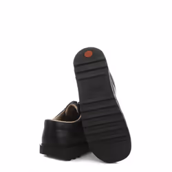 Kickers Kick Lo Y Core Youths Black Leather Shoes - UK 4