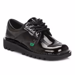 Kickers Kick Lo M Core Black Patent Boots - UK 3