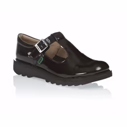 Kickers Sdkick T Core Patent Leather 112533 Shoes Black - UK 4 / EU 37