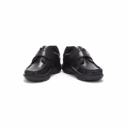 Kickers Reasan Strap Toddlers Black Leather Shoes - UK 8 Infant