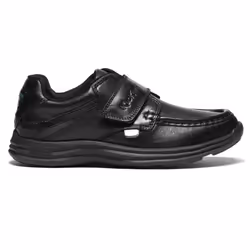 Kickers Reasan Strap Leather YM 112870 Boys School Shoes Black - UK 4 / EU 37