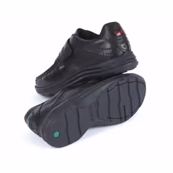 Kickers Reasan Strap Leather YM 112870 Boys School Shoes Black - UK 4 / EU 37