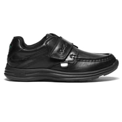 Kickers Reasan Strap Leather YM 112870 Boys School Shoes Black - UK 6 / EU 39