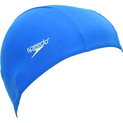 Speedo Junior Adult Polyester Swimming Cap - 6 To 14 Years - Various Colours New (2020) - Junior, Blue