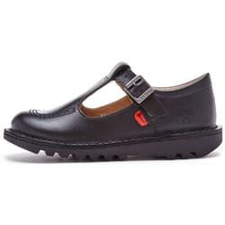 Kickers Kick T-Bar Classic Youth Back to School Shoes in Black 1KF0001002BTW [UK 4  EU 37]