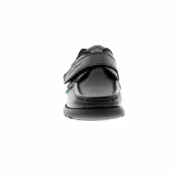 ) New Boys/Childrens Black Kickers Fragma3 Touch Fastening School Shoes. UK Size - Black, 12 (Children's
