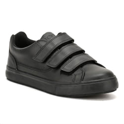 Kickers Black Leather Tovni Trip Trainers - UK 10