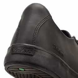 Kickers Black Leather Tovni Lacer Trainers - UK 5