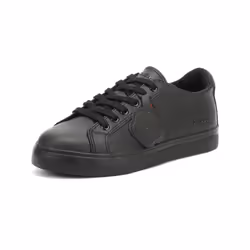 Kickers Youth Black Leather Tovni Lacer Trainers - UK 3