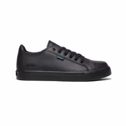 Kickers Kid's Tovni Lacer Leather JU 114729 Shoes Black - UK 2 / EU 34