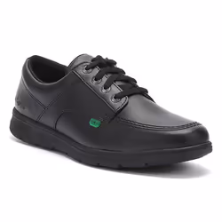 Kickers Kelland Lace Lo Black Leather Shoes - UK 3