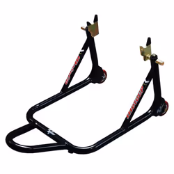 Moto GP Premium 1 Piece Rear Paddock Stand Bobbin Spool Fitment Black