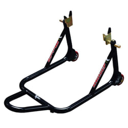 Moto GP Premium 1 Piece Rear Paddock Stand Bobbin Spool Fitment Black