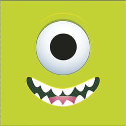 Disney Monsters Mike & Googly Eye Birthday Greeting Card Disney Character Cards