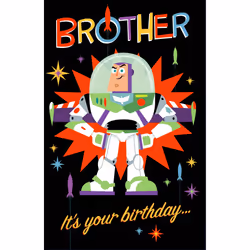 Disney Toy Story Buzz Brother Birthday Greeting Card Disney Character Cards