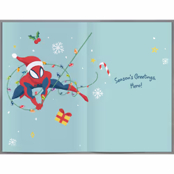 Disney Marvel Spider-Man Nephew Christmas Greeting Card Special Xmas Card