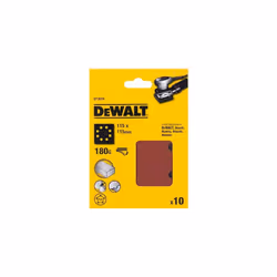 DT3024-QZ Quarter Sanding Sheet, Pre-Punched, 115 mm x 115 mm, 180 g (Pack of 10)