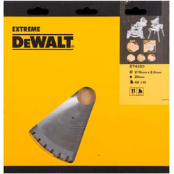 Dewalt DT4320-QZ DT4320-QZ-Hoja para Sierra Circular estacionaria 216x30mm 48D