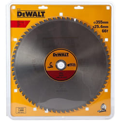 Dewalt DT1926-QZ DT1926-QZ-Hojas Sierra Estacionarias 355 x25.4 x66D para Acero, Yellow/Black